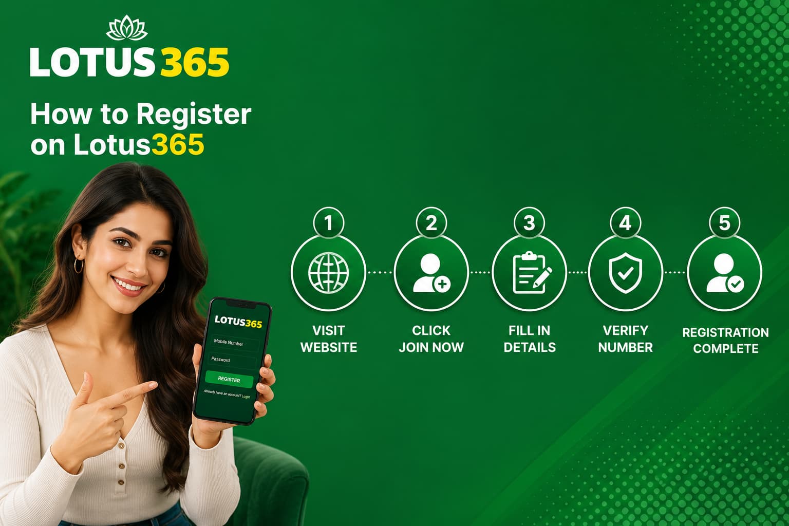 How to register on Lotus365