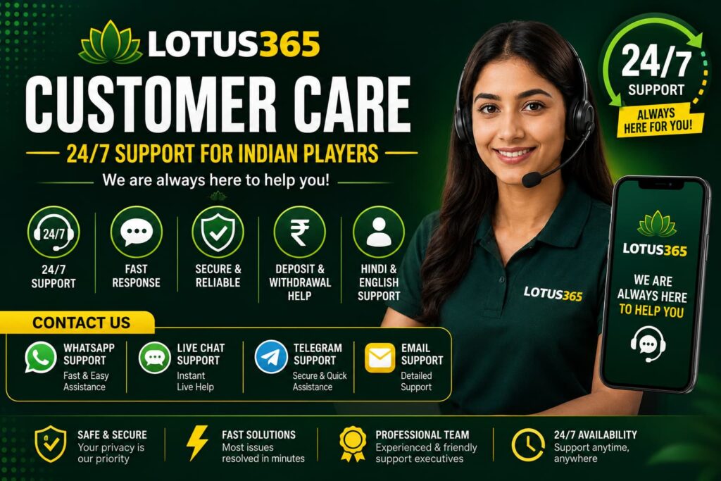 Lotus365 customer care