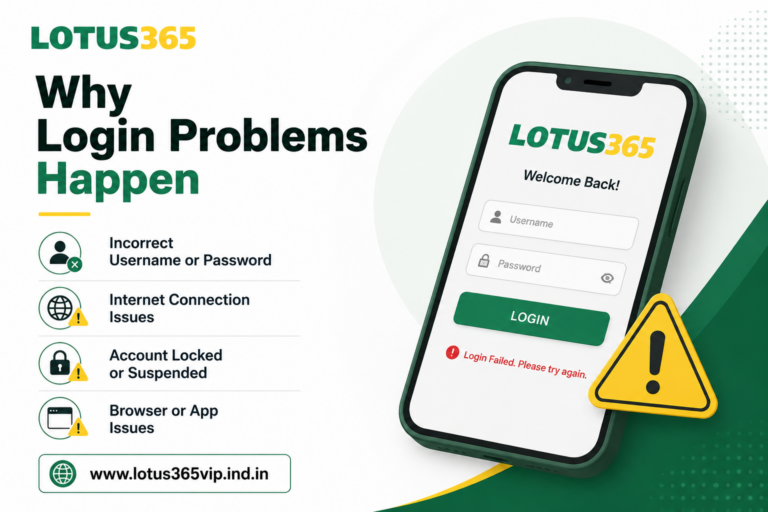 Lotus365 Login problems