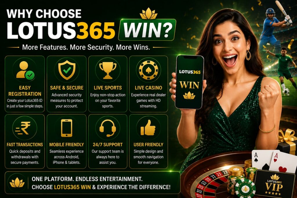 Why choose lotus365 win