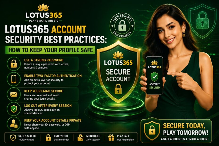 Lotus365 account secure