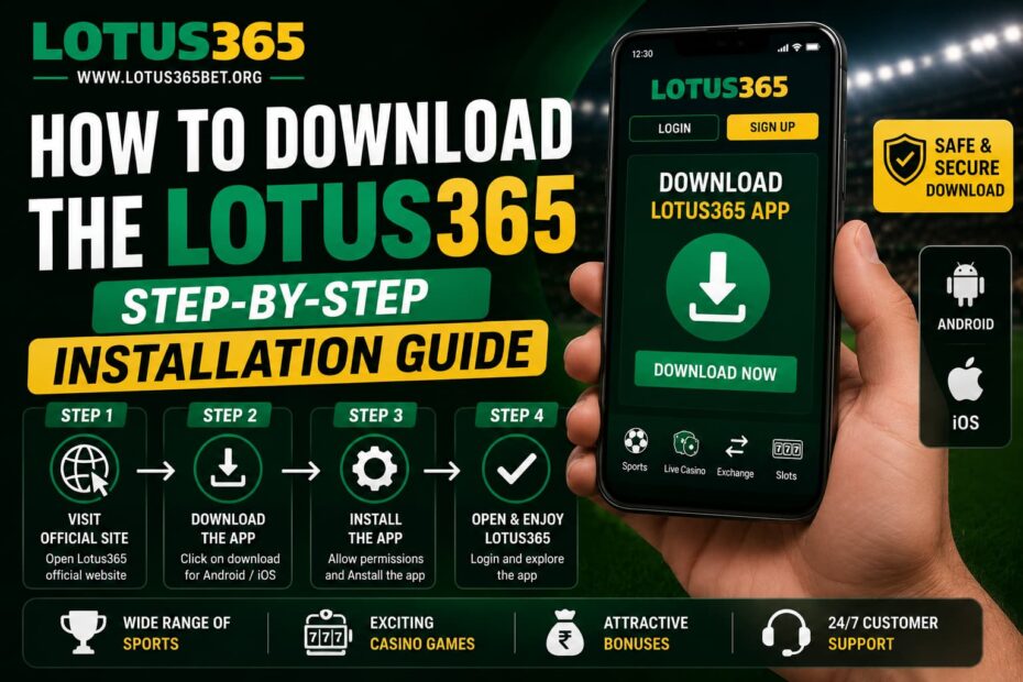 How to download Lotus365 with a step-by-step installation guide for Android and iPhone users