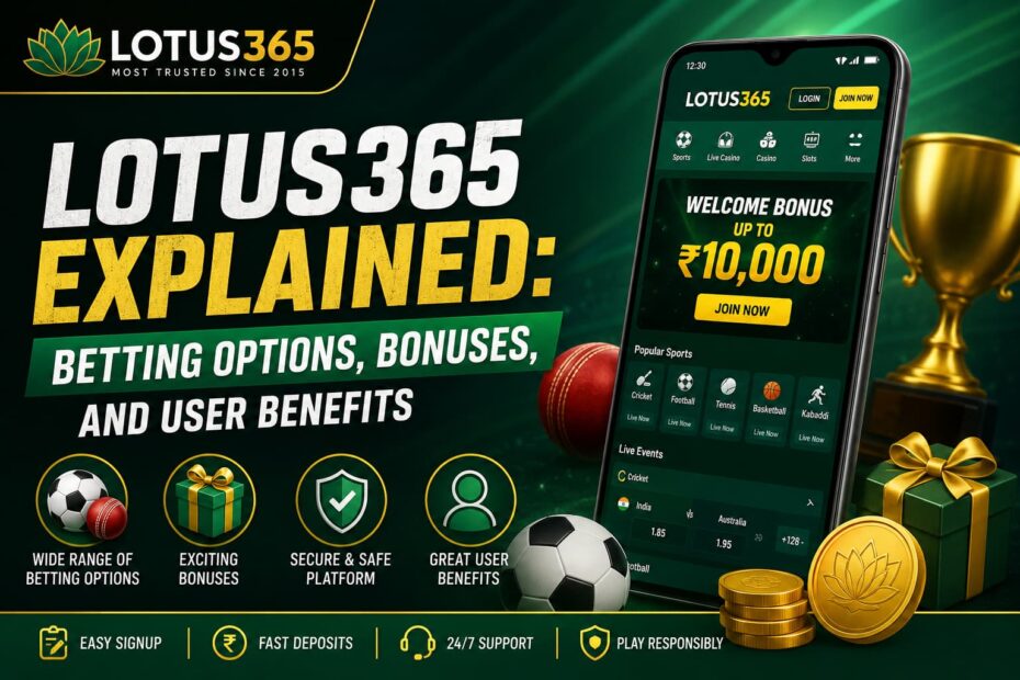 Lotus365 betting options, bonuses, and user benefits guide for Indian online bettors