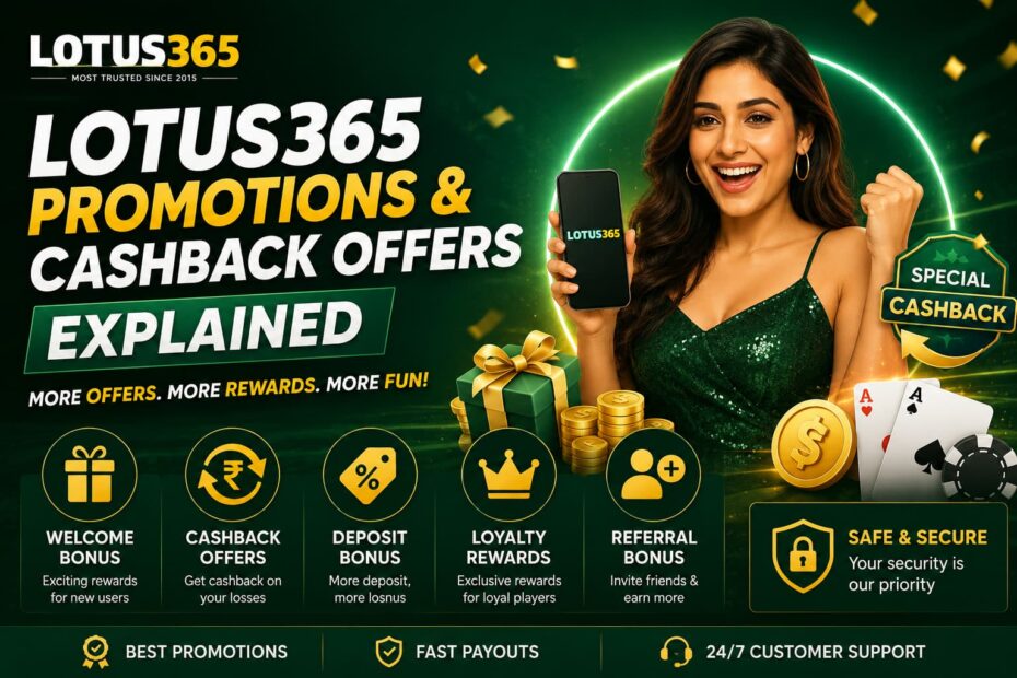 Lotus365 Promotions and cashback offers