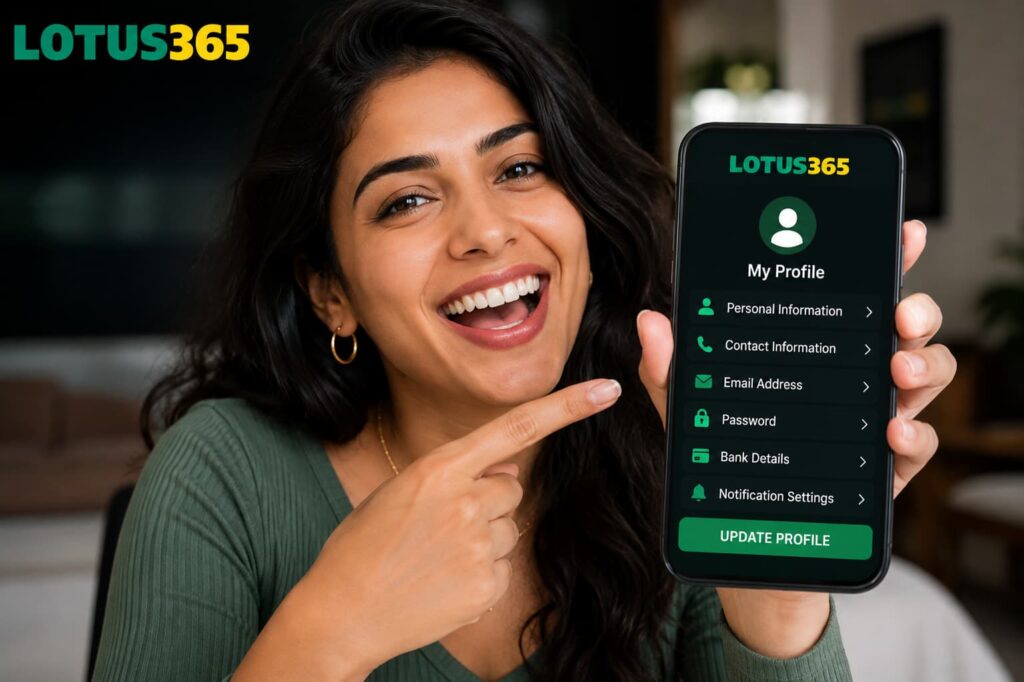 How to update your Lotus365 profile using account settings and secure profile management
