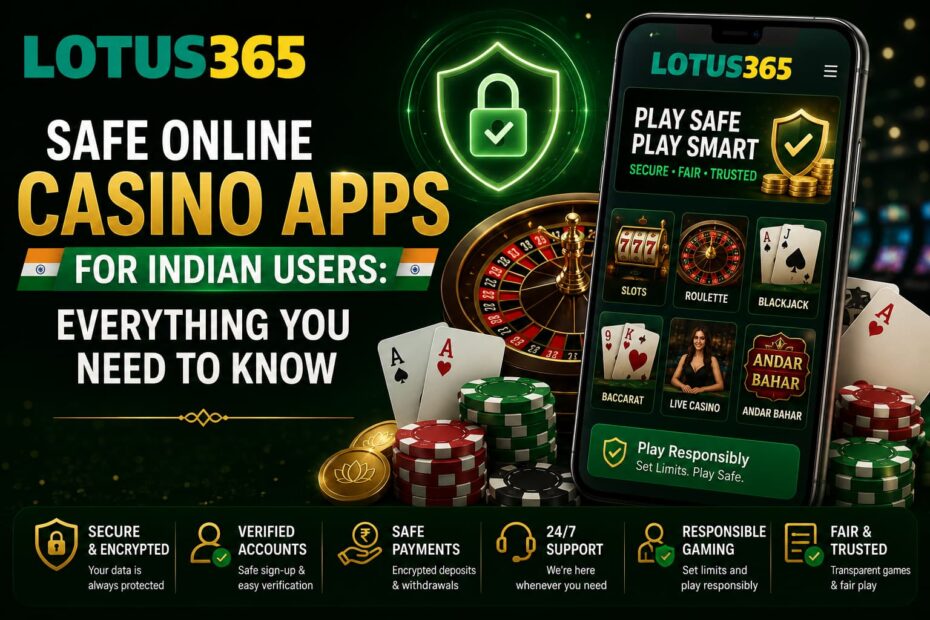 Safe online casino apps for Indian users with Lotus365 mobile security and responsible gaming features